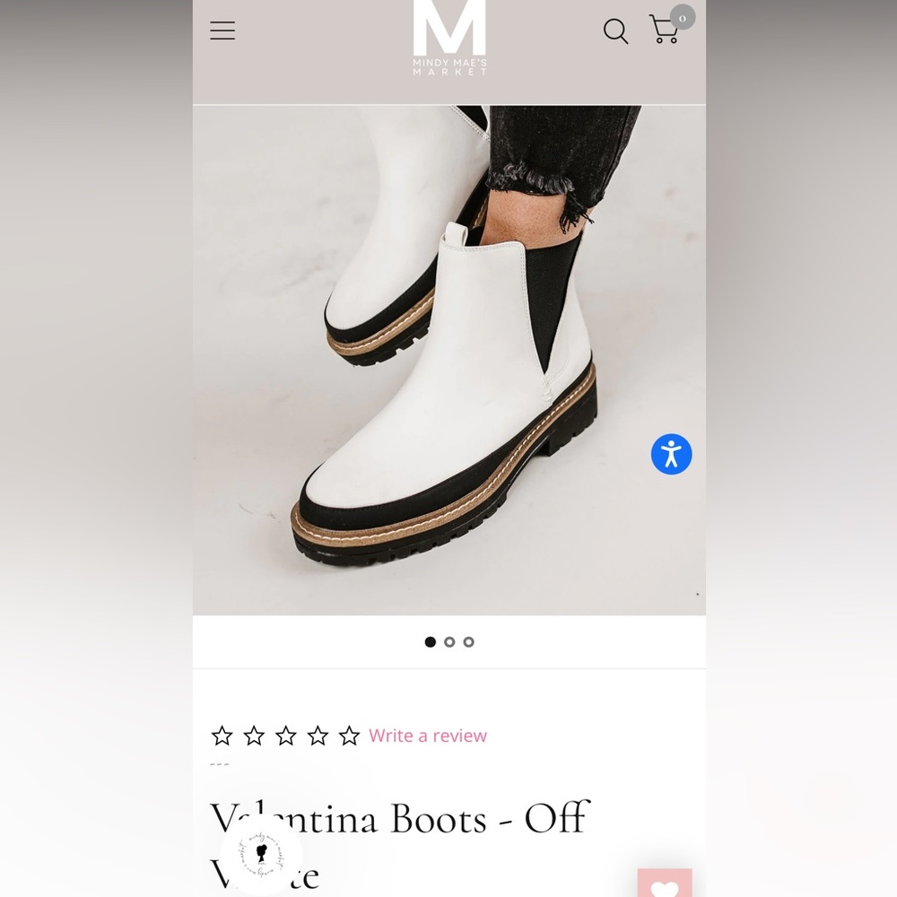 NIB Valentina White Boots